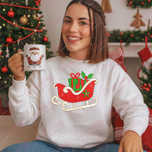 Christmas Sleigh With Presents Machine Embroidery Design