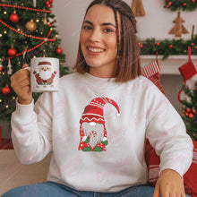Christmas Candy Cane Gnome Embroidery Design