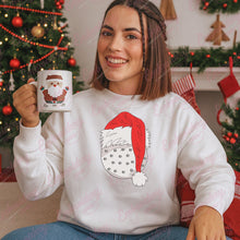 Christmas Golf Ball With Santa Hat Embroidery Design