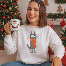 Cozy Christmas Cat Embroidery Design
