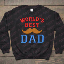 Worlds Best Dad Fathers Day Embroidery Design
