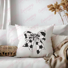 Soccer Coquette Bow Embroidery Design