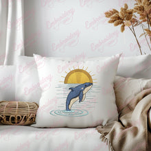 Dolphin Splash Machine Embroidery Design