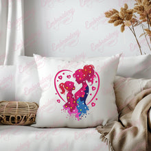 Mother And Daughter Embroidery Design