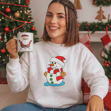 Cute Christmas Snowman Machine Embroidery Design