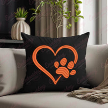 Heart Paw Embroidery Design