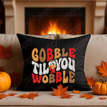 Gobble Til You Wobble Thanksgiving Embroidery Design