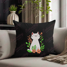 Cat With Flower Digital Embroidery Design