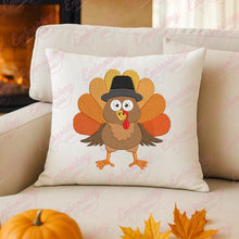 Cartoon Turkey Thanksgiving Embroidery Design