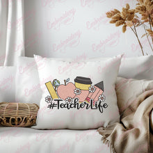 Teacher Life Embroidery Design