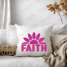 Faith Blossom Breast Cancer Embroidery Design