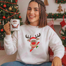 Cute Christmas Reindeer Embroidery Design