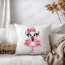 Cute Flamingo Embroidery Design