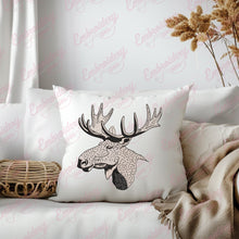 Moose Head Digital Embroidery Design