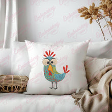 Funny Crazy Chicken Embroidery Design