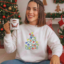 Paw Print Christmas Tree Embroidery Design