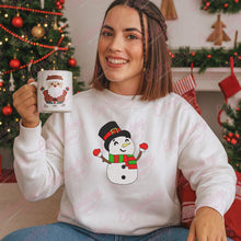Traditional Christmas Snowman Embroidery Design