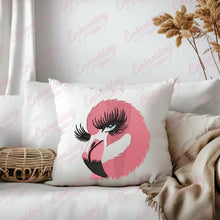 Flamingo Head Embroidery Design