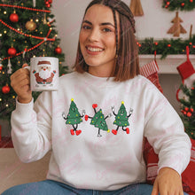 Dancing Christmas Trees Embroidery Design