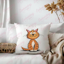 Cat's Curious Gaze Embroidery Design