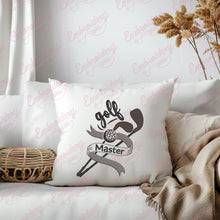 Golf Master Embroidery Design