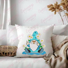 Gnome With Daisies Embroidery Design