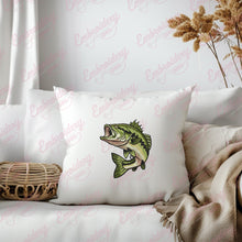 Bass Fishing Embroidery Design