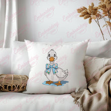 Funny Duck Bow Embroidery Design