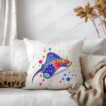 Colorful Stingray Embroidery Design