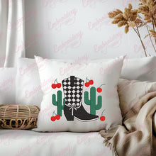 Western Cowgirl Boot Embroidery Design