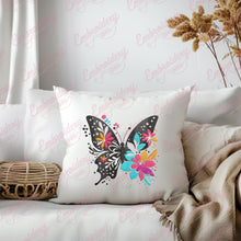 Floral Butterfly Machine Embroidery Design