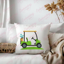 Golf Cart Machine Embroidery Design