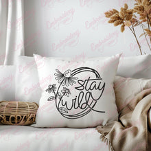 Stay Wild Embroidery Design