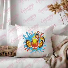 Swimming Clownfish Underwater Embroidery Design