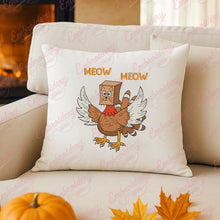 Funny Turkey Cat Thanksgiving Embroidery Design