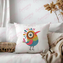 Crazy Colorful Bird Machine Embroidery Design