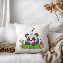 Sleepy Panda Embroidery Design