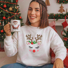 Christmas Reindeer Face Embroidery Design