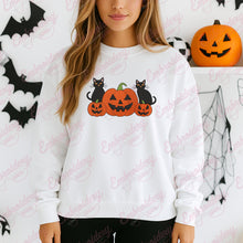Halloween Black Cat On Pumpkin Embroidery Design
