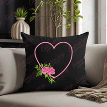 Elegant Heart Flower Embroidery Design