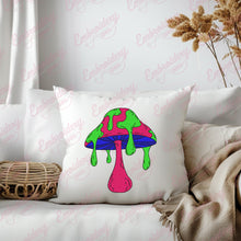 Colorful Mashroom Embroidery Design