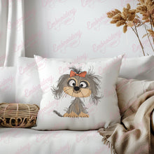 Crazy Dog Embroidery Design