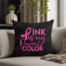 Pink Is My Power Color Breast Cancer Embroidery Design