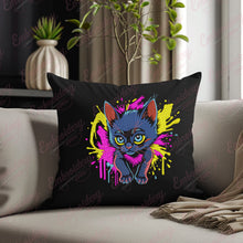 Cat With Splashes Embroidery Design