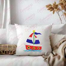 Sail Boat Embroidery Design