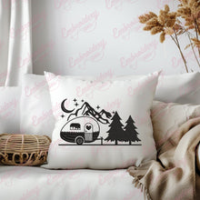 Camping Trailer Embroidery Design