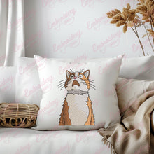 Shocked Cat Embroidery Design