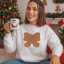 Christmas Gingerbread Bow Embroidery Design