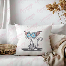 Quirky Cat Embroidery Design