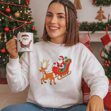 Santa's Christmas Sleigh Ride Embroidery Design